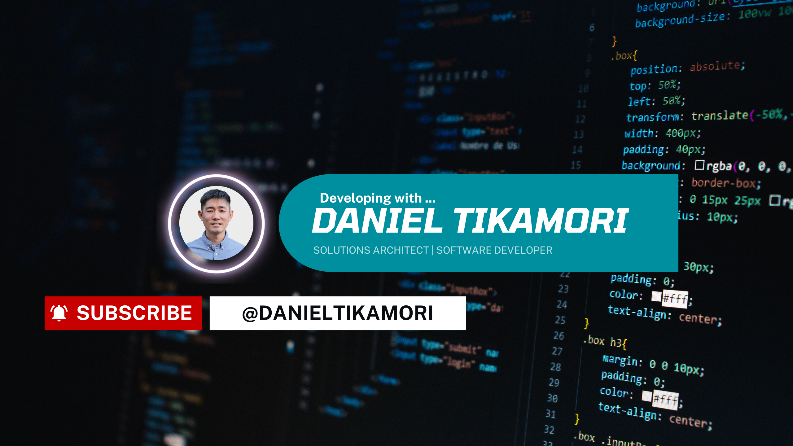 Develop with Daniel Tikamori